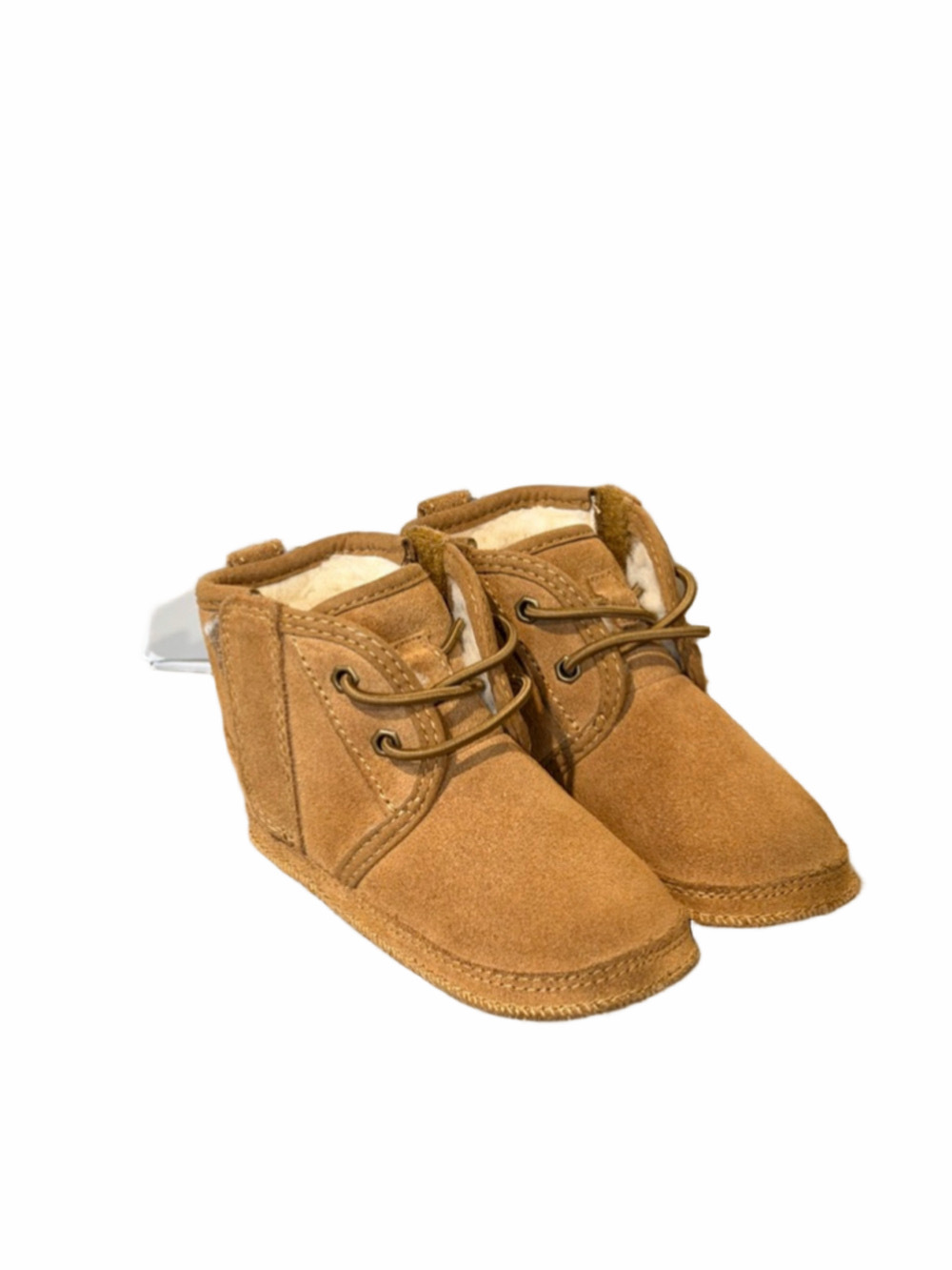 UGG Baby Neumel Chestnut Suede Sheepskin Infants Boots Size 04/05 (12-18 Mo)
